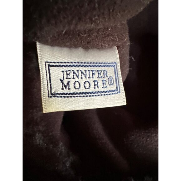 Jennifer Moore Womens Faux Fur Trim Hat Black One Size - Picture 5 of 6